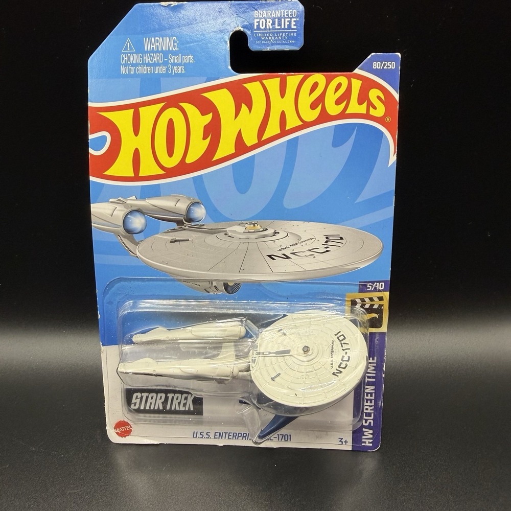 HOT WHEELS U.S.S. Enterprise NCC-1701 Star Trek HW Screen Time HTB32 2024